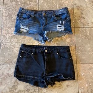 Zumiez Empyre girls Jean shorts 13 bundle